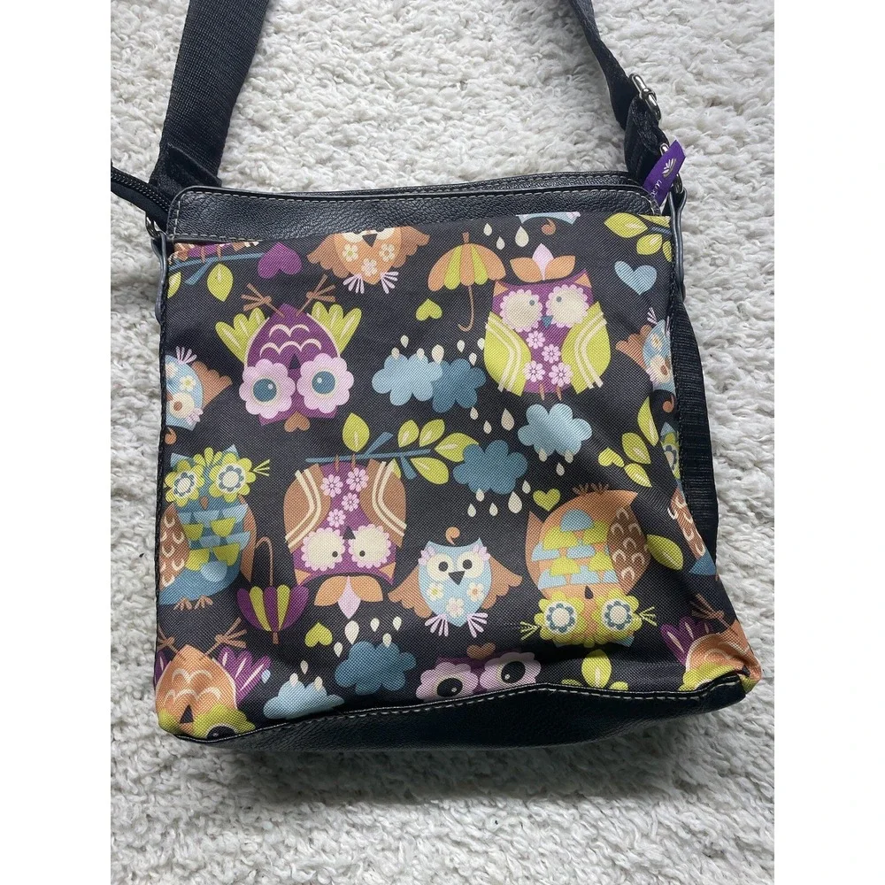 Lily Bloom Owl Crossbody Bag Purse EUC - Picture 7 of 11